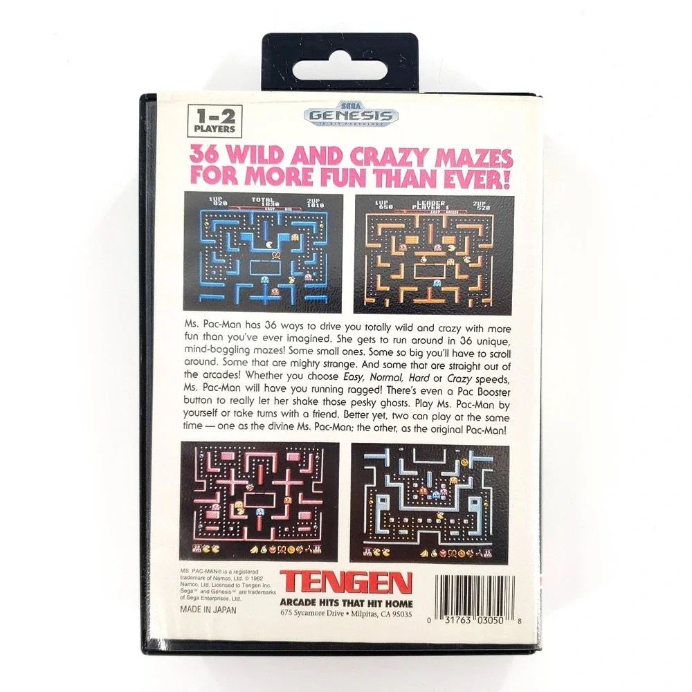 Ms. Pac-Man & Pac-Man 2: The New Adventures Sega Genesis Complete Tested